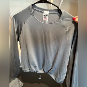 Gymshark long sleeve light blue top, never worn
